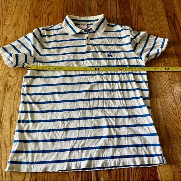 Brooks Brothers Classic Blue and White Polo - Picture 6 of 7